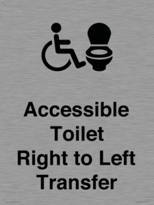 Accessible Toilet with Right to Left Transfer